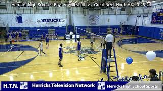 Herricks High Schools Boys V Volleyball vs Great Neck North 102524 [upl. by Neelrahc542]