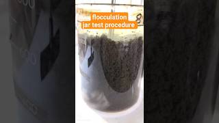 flocculation jar test procedure jartest flocculation coagulation etp watertreatment water lab [upl. by Ahseit741]