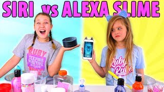 SIRI VS ALEXA PICKS MY SLIME INGREDIENTS CHALLENGE [upl. by Fredkin]