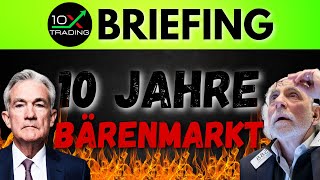 AKTIEN  quot1️⃣0️⃣ JAHRE BÄRENMARKTquot🐻😱 BRIEFING  Tesla  Trump Harris US Wahl  Korrektur Crash [upl. by Eita914]