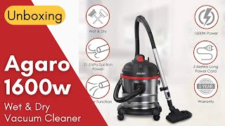 Agaro 1600 Watt Wet and Dry Vacuum cleaner [upl. by Dnomyad]