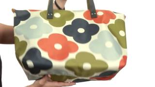 Orla Kiely Giant Flower Spot Print Zip Shopper SKU8710885 [upl. by Tager537]