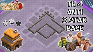 Town Hall 4 Th4 Base  Town Hall 4 FarmingThropyPushingWar Base Terkuat 2024  Clash Of Clans [upl. by Attenhoj433]