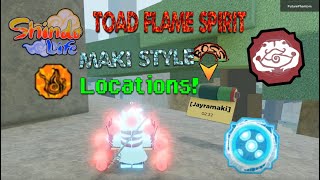 CODES  NEW TOAD FLAME SPIRIT  MAKI STYLE BUCK SHOT  LOCATIONS  SHINDO [upl. by Remat]