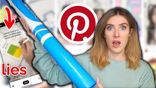 They Got WORSEI Tested PINTEREST Art Hacks amp Exposed The FAKES 😫 [upl. by Fara210]