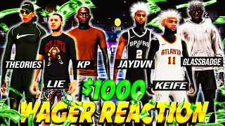 Keife Wagered Lie For 1000 On NBA2K22 In The MOST INTESE WAGER OF THE YEAR😱 [upl. by Aderb]