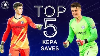 Top 5 Kepa Arrizabalaga Wonder Saves  Best Goalkeeper Saves Compilation  Chelsea FC [upl. by Coral]