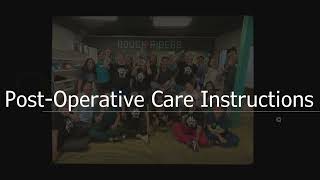 PostOperative Care Instructions English [upl. by Maddalena]