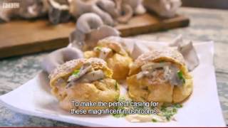 Savory Mushroom Choux Buns Recipe  Paul Hollywood [upl. by Nillek]