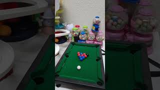 Cardboard mini pool table Billiard satisfying shorts [upl. by Hewart]