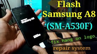 Flash Samsung A8 SMA530F Via Odin [upl. by Trefor]