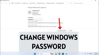 How to Change Password on Windows 10 or 11 PC amp Laptop [upl. by Socha]