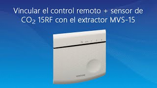 Instrucciones para vincular el control remoto  sensor de CO2 15RF Orcon [upl. by Blackwell]