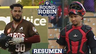 Resumen Gigantes del Cibao vs Leones del Escogido Round Robin 13012024 [upl. by Johanna]