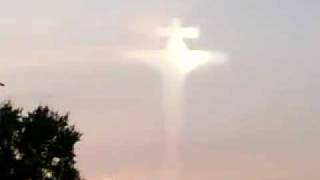 Bluebeam Jesus crucifix in the sky Prepare for the fake alien invasion in 2012 [upl. by Oicnedurp]