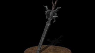 Dark Souls 3  Ringed Knight Straight Sword Level 0 demo [upl. by Hanoj41]