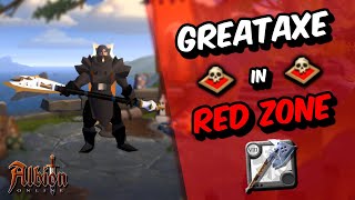 🔴Greataxe DESTRUCTION in Red Zone Albion Online  Day 2 [upl. by Leventhal394]