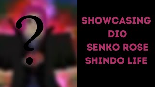 Showcasing Dio Senko Rose Shindo Life [upl. by Imac556]