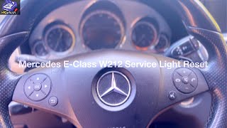 Mercedes W212 Service Reset  E Class E350 E550 Service Exceeded [upl. by Atinwahs]