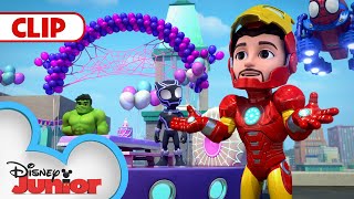 Surprise Party Surprise 🥳  Marvels Spidey and his Amazing Friends  Disney Junior [upl. by Aivekal]