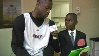 Dwyane Wade is Interviewed by Student Reporter Damon Weaver [upl. by Hardy]