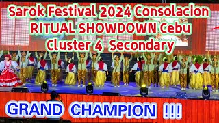 SAROK FESTIVAL 2024 C4 Secondary CHAMPION TAYUD NHS Ritual Showdown Nangka Polog Consolacion Cebu [upl. by Ecnarwal235]