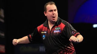 STUNNING PERFORMANCES in darts 2  KIM HUYBRECHTS 2014 Grand Slam vs Michael van Gerwen [upl. by Zebe]