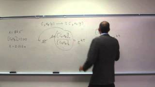 Calculate Reactant Concentration at a Given Time  Calculate Fraction Decomposed Over Time 001 [upl. by Lilak]