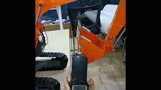 HITACHI 112 hydraulic RC excavator test digging force [upl. by Obnukotalo]