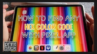 GoodNotes 5 Tutorial Finding amp Using Hex Color Codes  Pixel App [upl. by Gmur65]