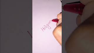 LetterHbeautifulhandwrittingWord  ❤️‍🩹💖💞❤️💜 [upl. by Sheley]