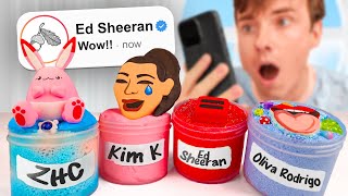 I DMd Celebrities Their Own Custom Slimes AGAIN [upl. by Prady]