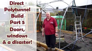 My new HUGE Direct Polytunnel build Part 5 on our small Welsh Homestead gardening polytunnel [upl. by Ovid434]