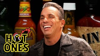 Sebastian Maniscalco Is Thankful While Eating Spicy Wings  Hot Ones [upl. by Erot]