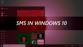 How to Send Text Messages in Windows 10 [upl. by Annovahs]