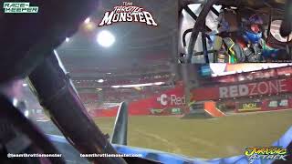 Monster Jam Racing Paul Jensen Jurassic Attack POV [upl. by Mylor]