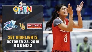 Creamline vs Motolite  Set 1 Highlights  October 23 2019  PVL2019 [upl. by Herby]