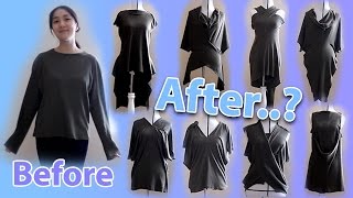 18 ways to transform a long sleeve Tshirt  Morphslash method [upl. by Dinesh]