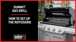 Summit® Gas Grill How to Set Up the Rotisserie [upl. by Rebekah357]