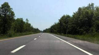 Adirondack Northway Interstate 87 Exits 43 to 41 southbound [upl. by Acinorav]