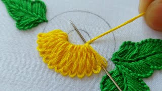 latest amp easy flower designbraid stitchhand embroideryembroidery designsdesigns [upl. by Berns]