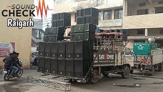 Dj Sai Zone Professional 💥 Raigarh में Sound Check और तैयारी Sai Palki Yatra 2024 की l Extrem Bass [upl. by Annovahs]