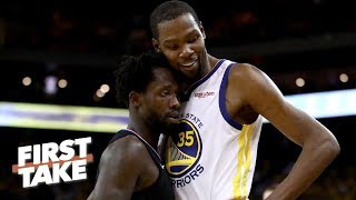 LeBron would never let Patrick Beverley affect him like Kevin Durant has – Stephen A  First Take [upl. by Atekan]