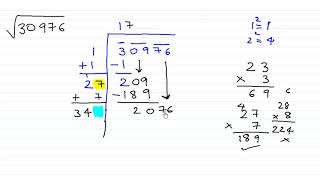 Finding Square root by division method [upl. by Chara240]