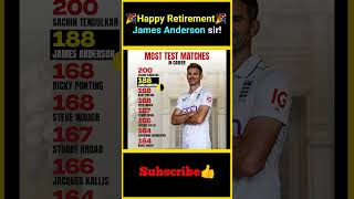 🎉Happy Retirement🎉 James Anderson sir  factsmaavalite jamesanderson retirement goat bowler [upl. by Meghan]