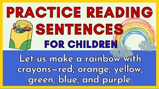 PRACTICE READING SENTENCES  S5  Reading at Home  Reading amp Vocabulary Skills [upl. by Vardon]