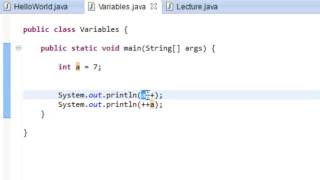 PROGRAMMER EN JAVA Débutant  17  Lincrémentation et la décrémentation [upl. by Notsew]