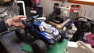 Traxxas Mini Maxx  Unboxing first thoughts and compared to a 116th ERevo [upl. by Iila]