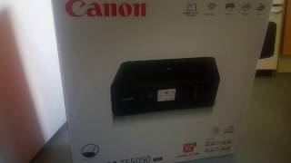 Canon PIXMA TS 5050 Printer with WiFi Unboxing [upl. by Moffat]