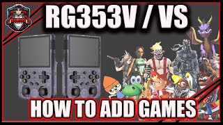 How To Add Games To Anbernic RG353V and RG353VS Retro Gaming Console [upl. by Sanson]